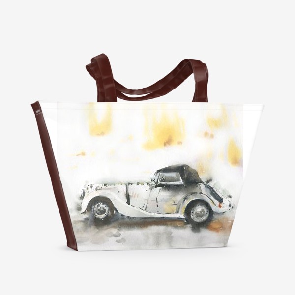 Пляжная сумка «Ретро машина »