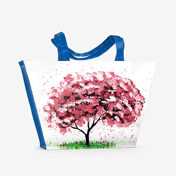 Пляжная сумка «Дерево сакуры»