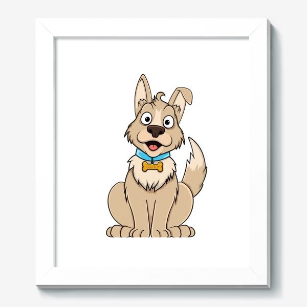 Картина «мультяшная веселая собака», купить в интернет-магазине в Москве,  автор: Константин Фёдоров, цена: 4550 рублей, 32164.87607.776896.2873796