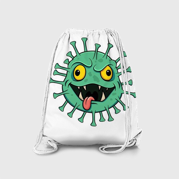 Рюкзак «мультяшный зеленый коронавирус»
