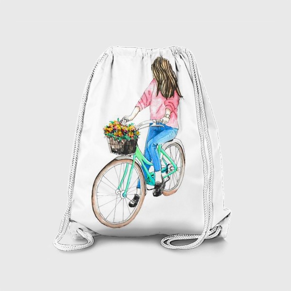 Рюкзак «Девушка на велосипеде»