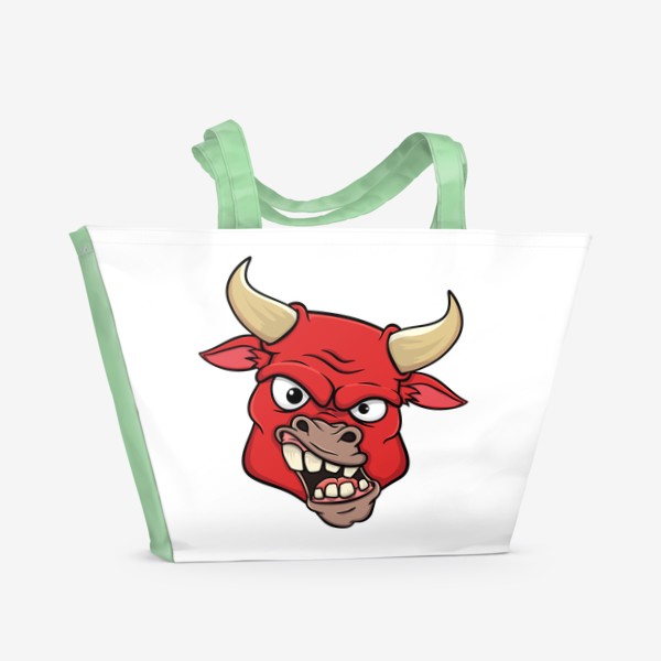 Пляжная сумка «красный бык»