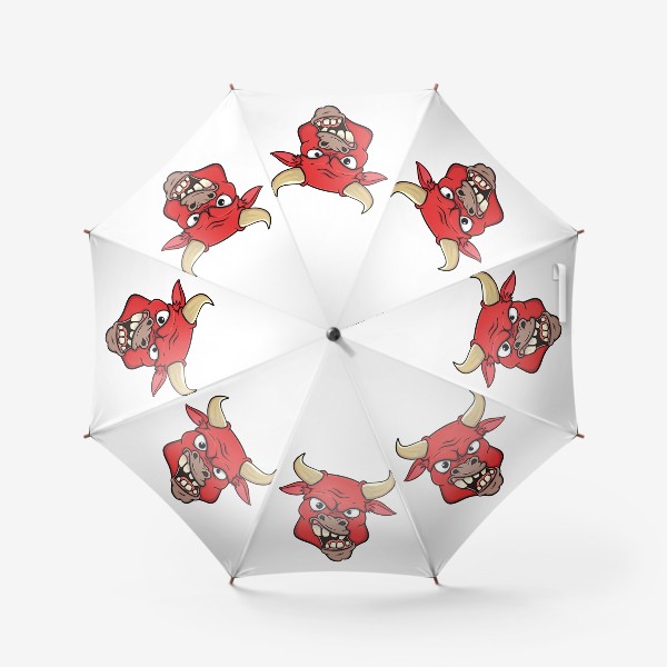 Зонт «красный бык»