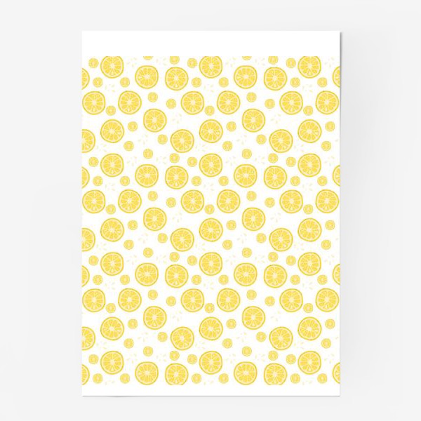 Постер «fruit pattern with lemons»