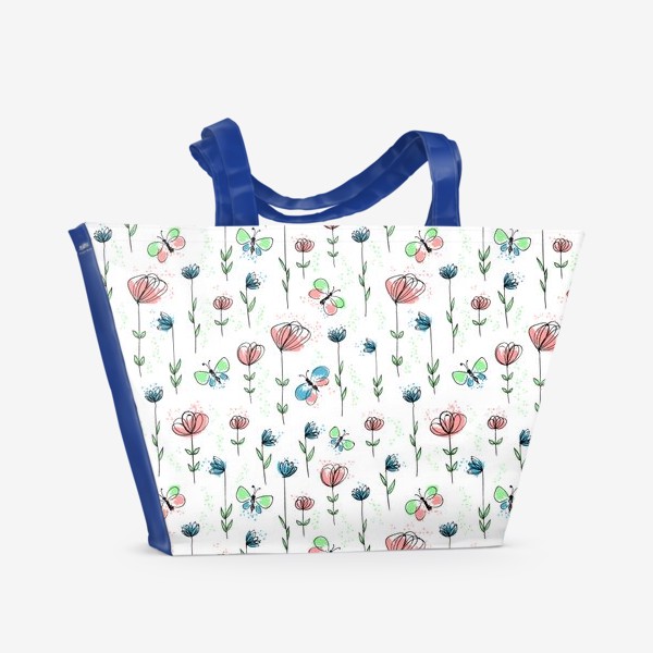 Пляжная сумка «Цветочный луг»