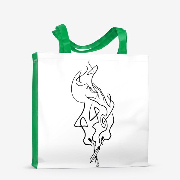 Сумка-шоппер «Линии дыма»