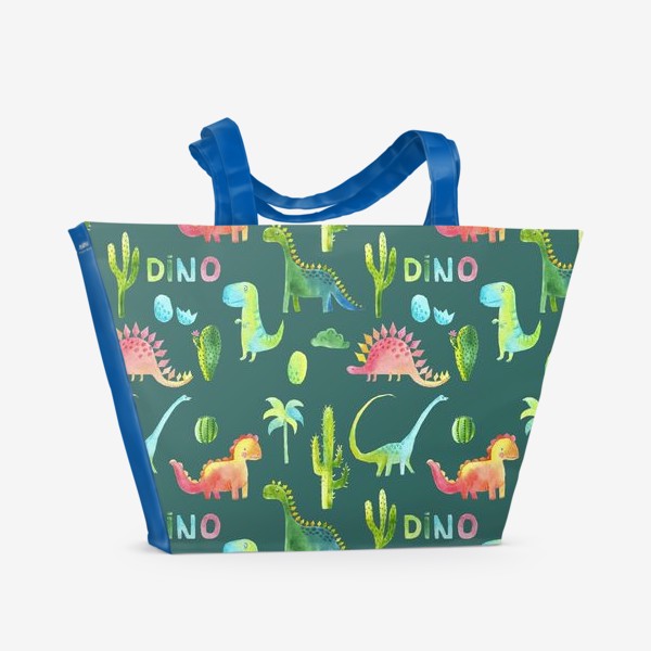 Пляжная сумка «динозаврики»