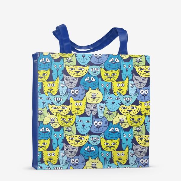 Сумка-шоппер «Синие коты»