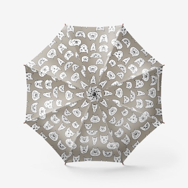 Зонт «Кофейные коты»