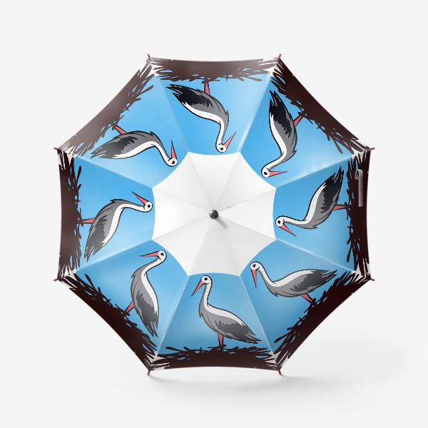 Зонт «Аист в гнезде»