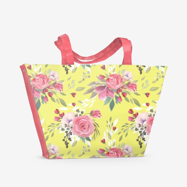Пляжная сумка «Цветочный паттерн»