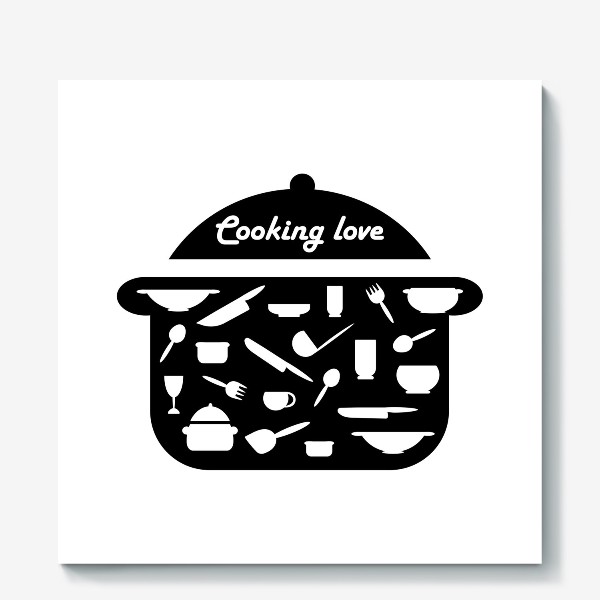 Холст «Люблю готовить»