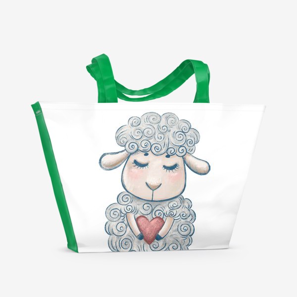 Пляжная сумка «Нежная овечка»