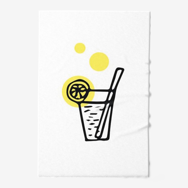 Полотенце «коктейль лимонад летний напиток с лимоном»
