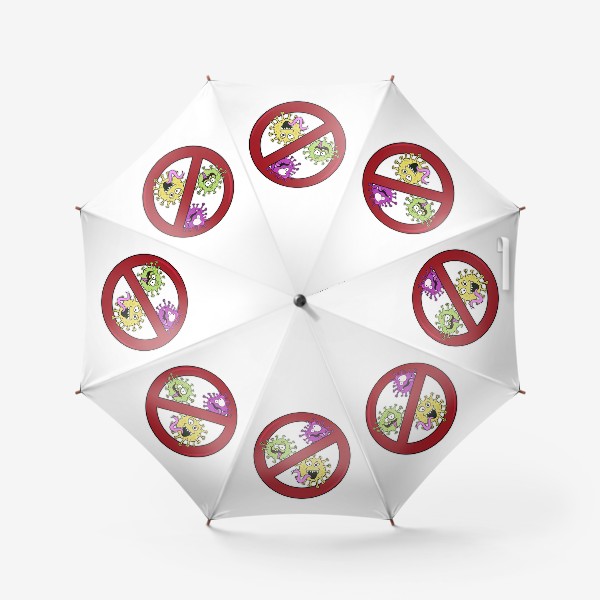 Зонт «знак стоп коронавирус»