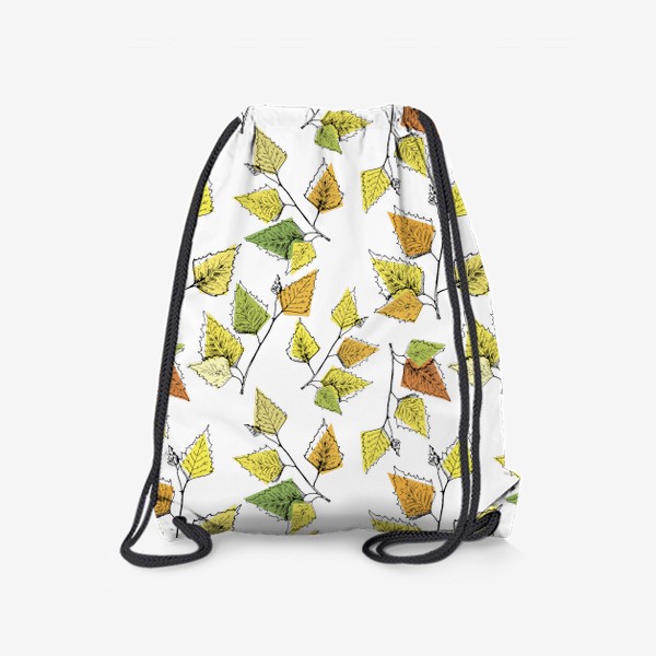 Рюкзак «Осенний паттерн с листочками»