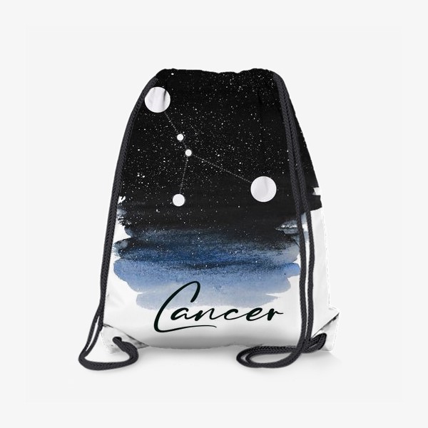 Рюкзак «Созвездие Рак. Звездное небо. Акварель»