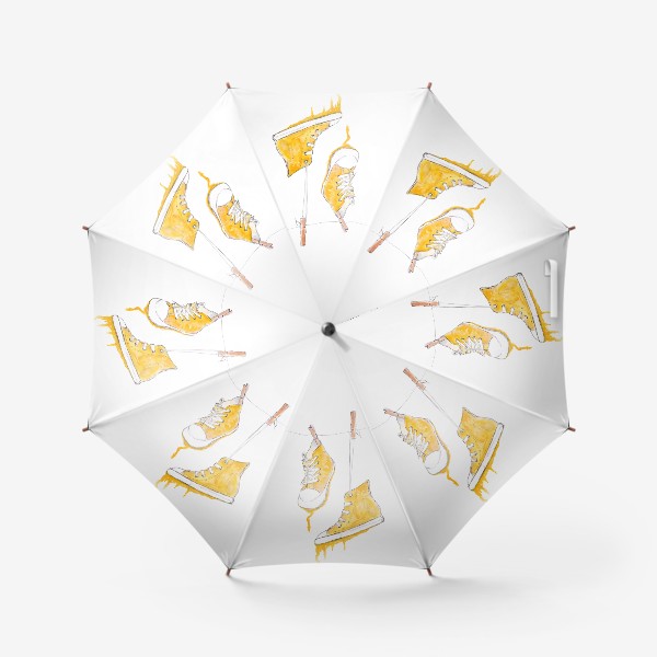 Зонт «Кеды. Желтый тает.»