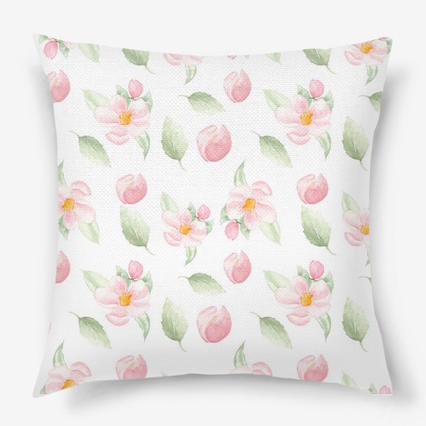 Подушка «Яблочный цвет. Цветы яблони. вишни»