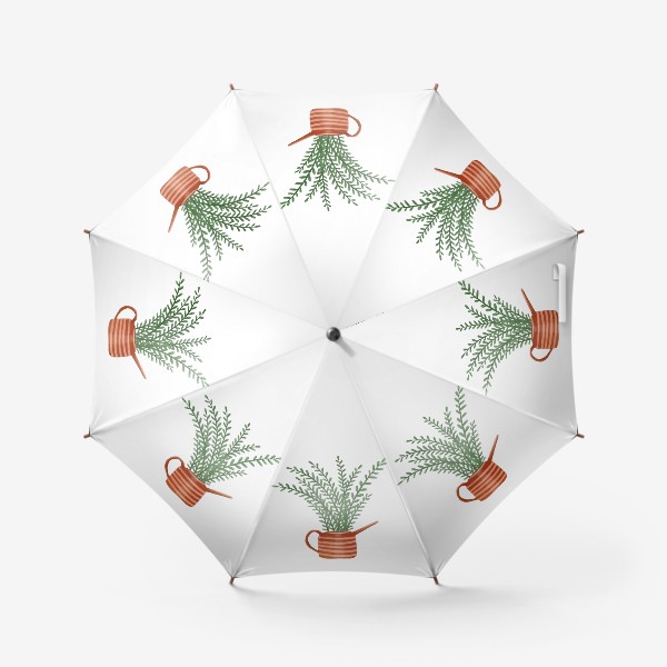 Зонт «Цветок (замиокулькас) в горшке-лейке»