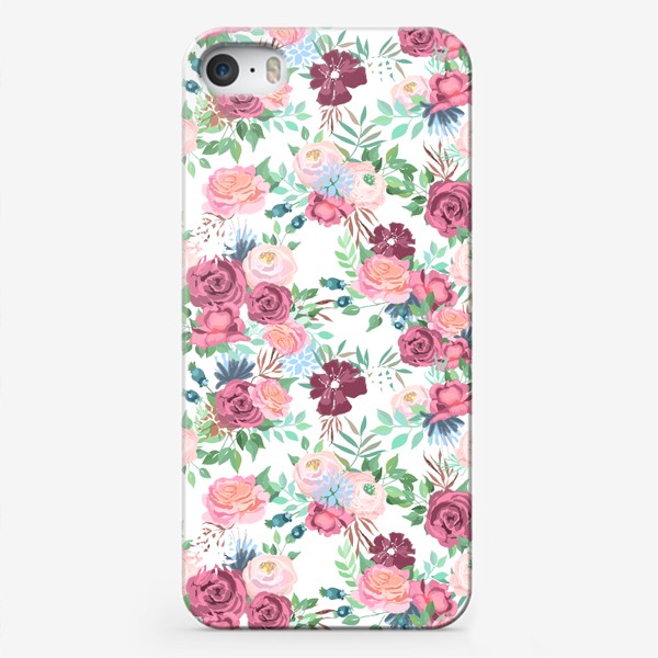 Чехол iPhone «Паттерн Цветы»