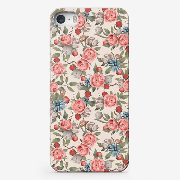 Чехол iPhone «Паттерн Цветы»