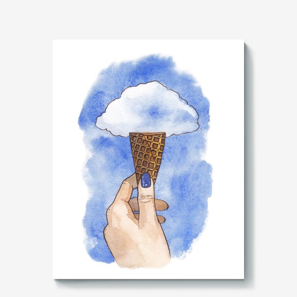 Холст «Небо. Лето. Мороженое»