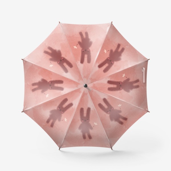 Зонт «Нежный зайчик с цветком»