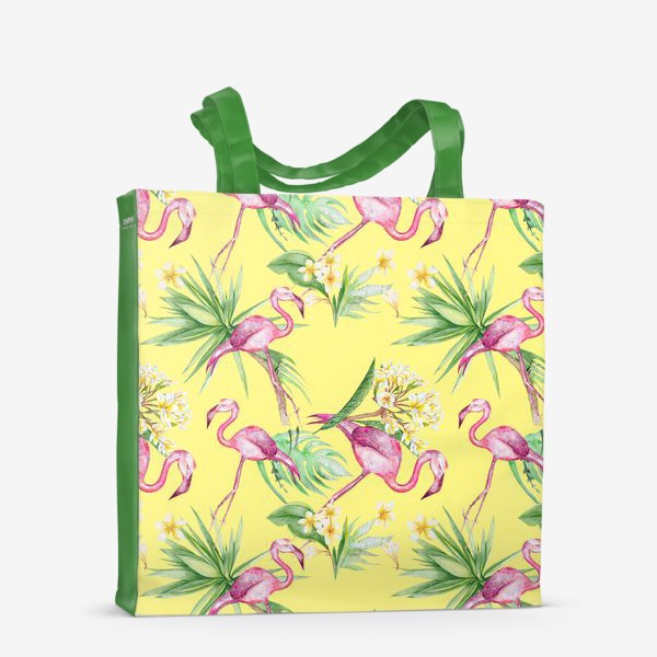 Сумка-шоппер «Солнечные фламинго»