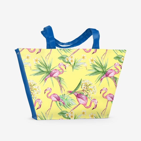 Пляжная сумка &laquo;Солнечные фламинго&raquo;