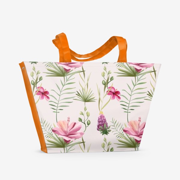 Пляжная сумка «Паттерн Тропики»
