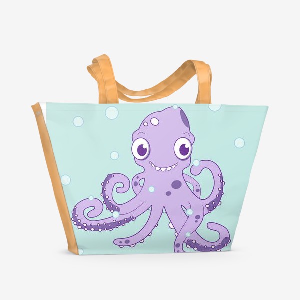 Пляжная сумка «Любознательный осьминог»