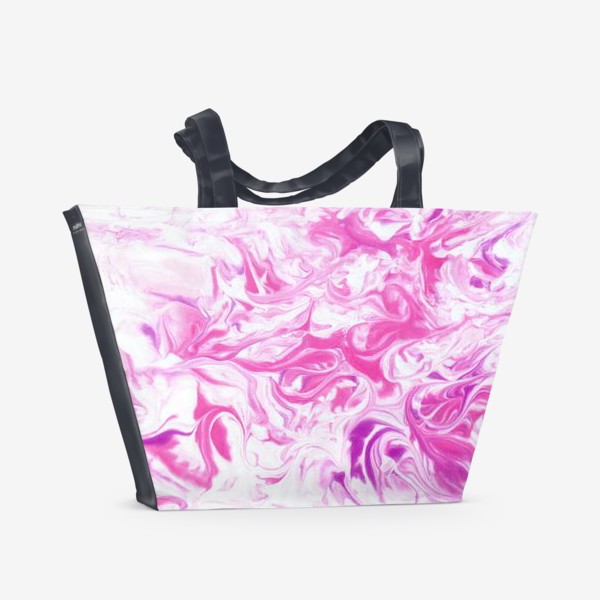 Пляжная сумка «Розовый мрамор»
