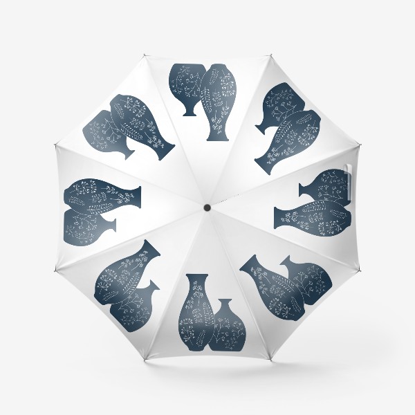 Зонт «Керамика. Две вазы с растительным орнаментом»