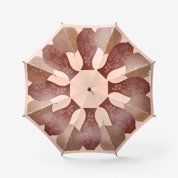 Зонт «Керамика.  Вазы с растительным орнаментом»