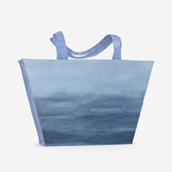 Пляжная сумка «Синее море. Акварель»