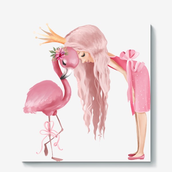 Холст «Принцесса с Фламинго»