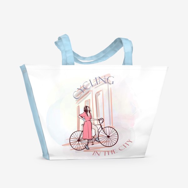 Пляжная сумка «Cycling in the City»