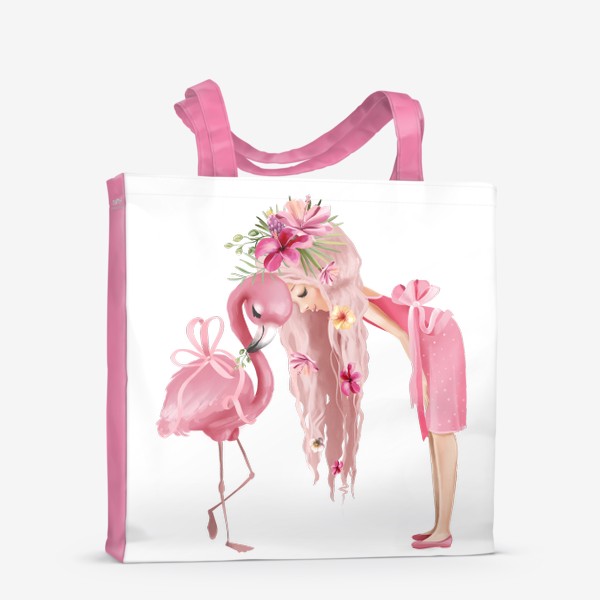 Сумка-шоппер «Принцесса с Фламинго»
