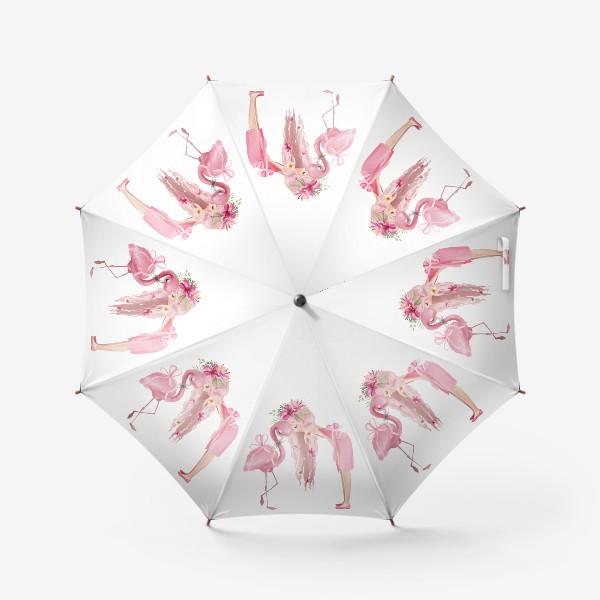 Зонт «Принцесса с Фламинго»