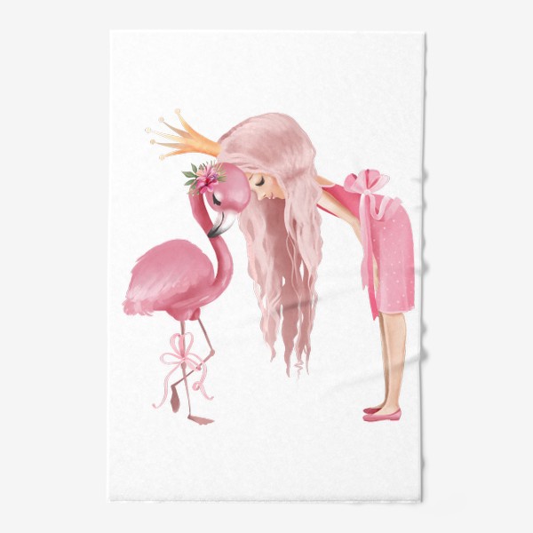 Полотенце «Принцесса с Фламинго»