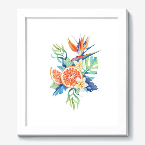 Картина «Тропики. Цитрус и цветы»