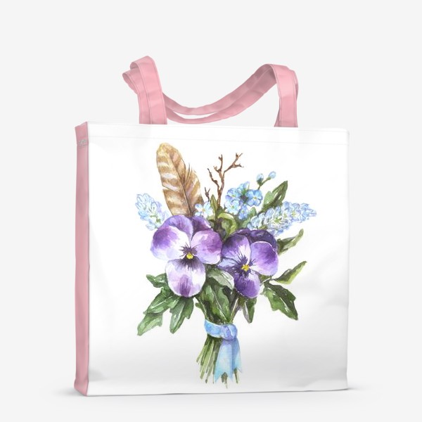 Сумка-шоппер «Pansies bouquet»
