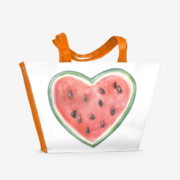 Пляжная сумка «арбузное сердце»