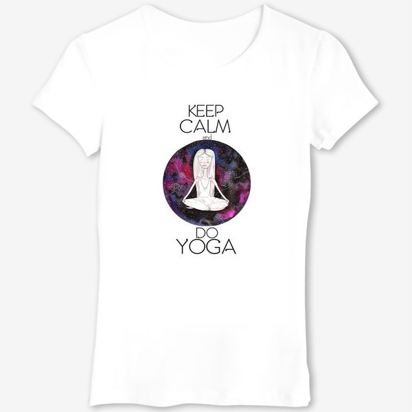 Футболка «keep calm and do yoga»