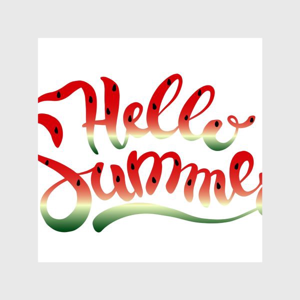 Шторы «Hello Summer летняя надпись»