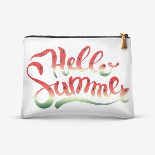 Косметичка «Hello Summer летняя надпись»