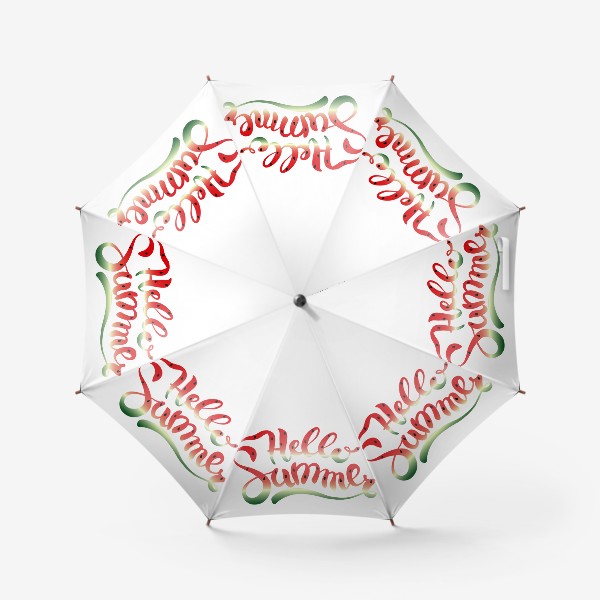 Зонт «Hello Summer летняя надпись»