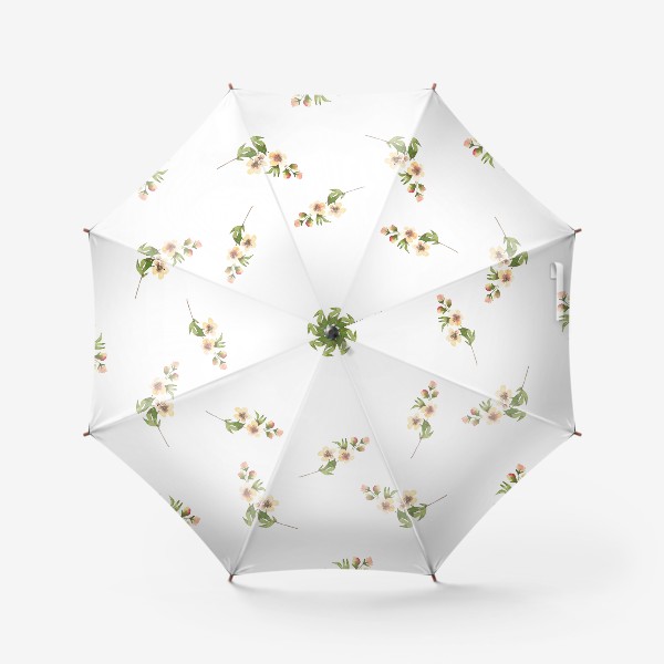 Зонт «Паттерн из акварельных цветов »