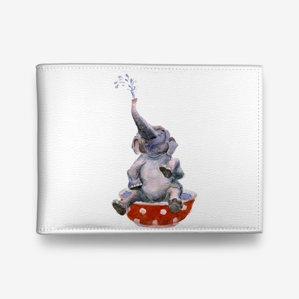 Кошелек «слон купается в посуде пиала»
